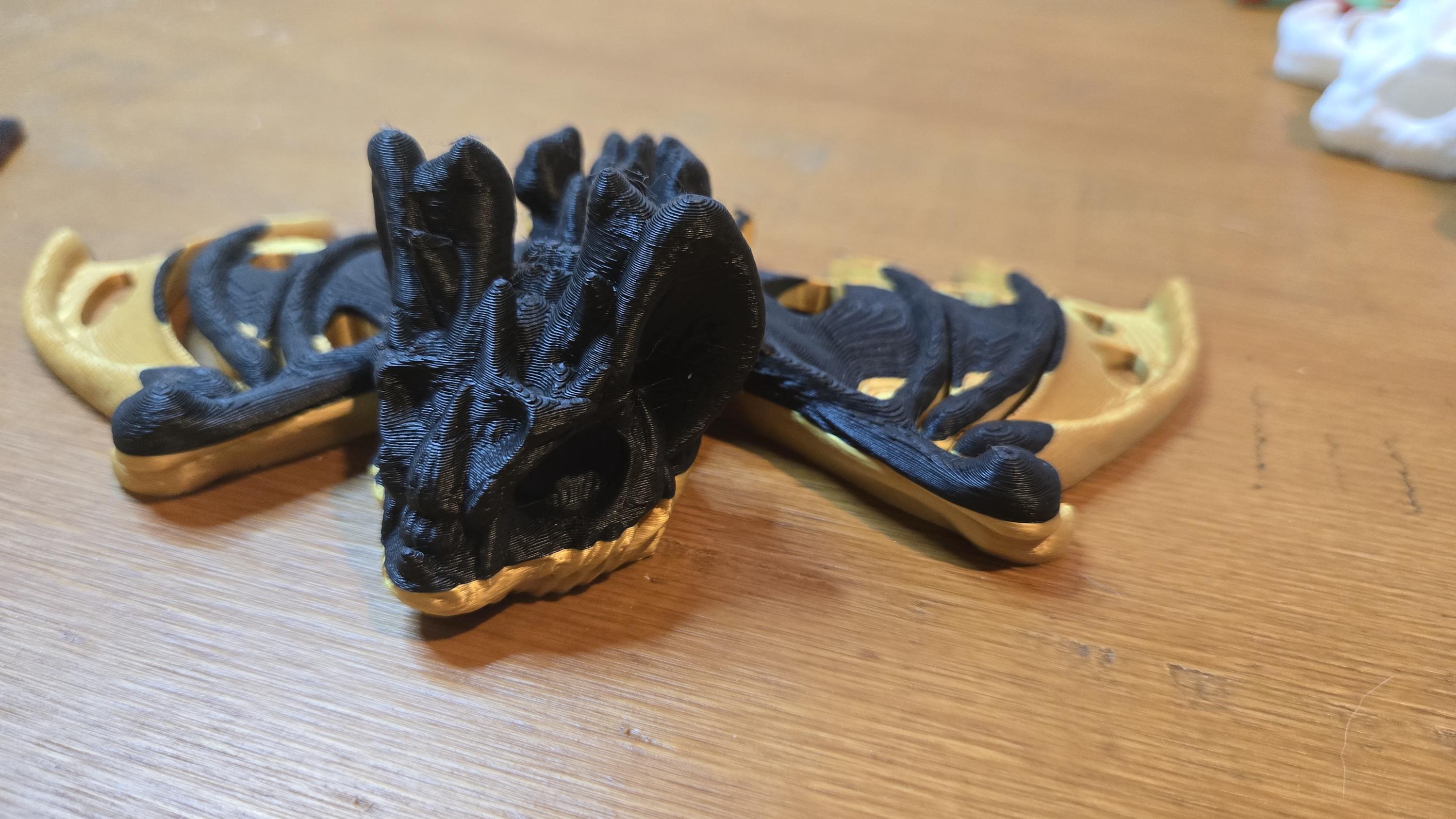 3D printed articulating hollow bat