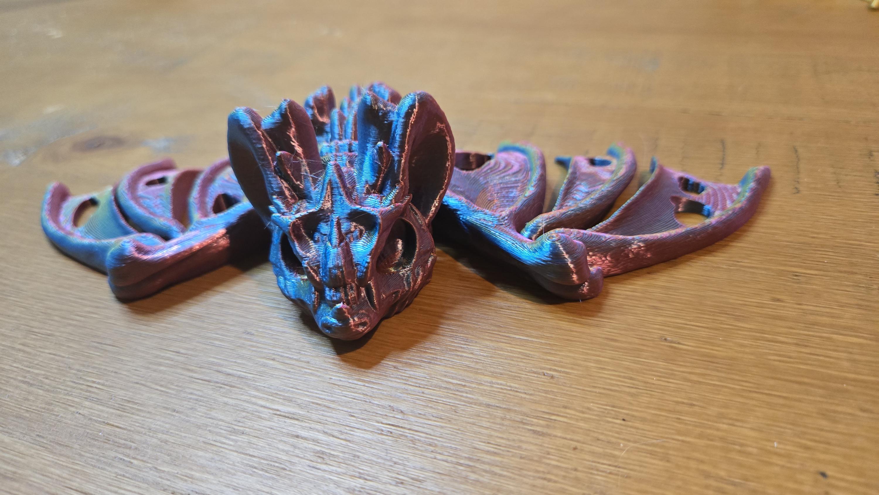 3D printed articulating hollow bat