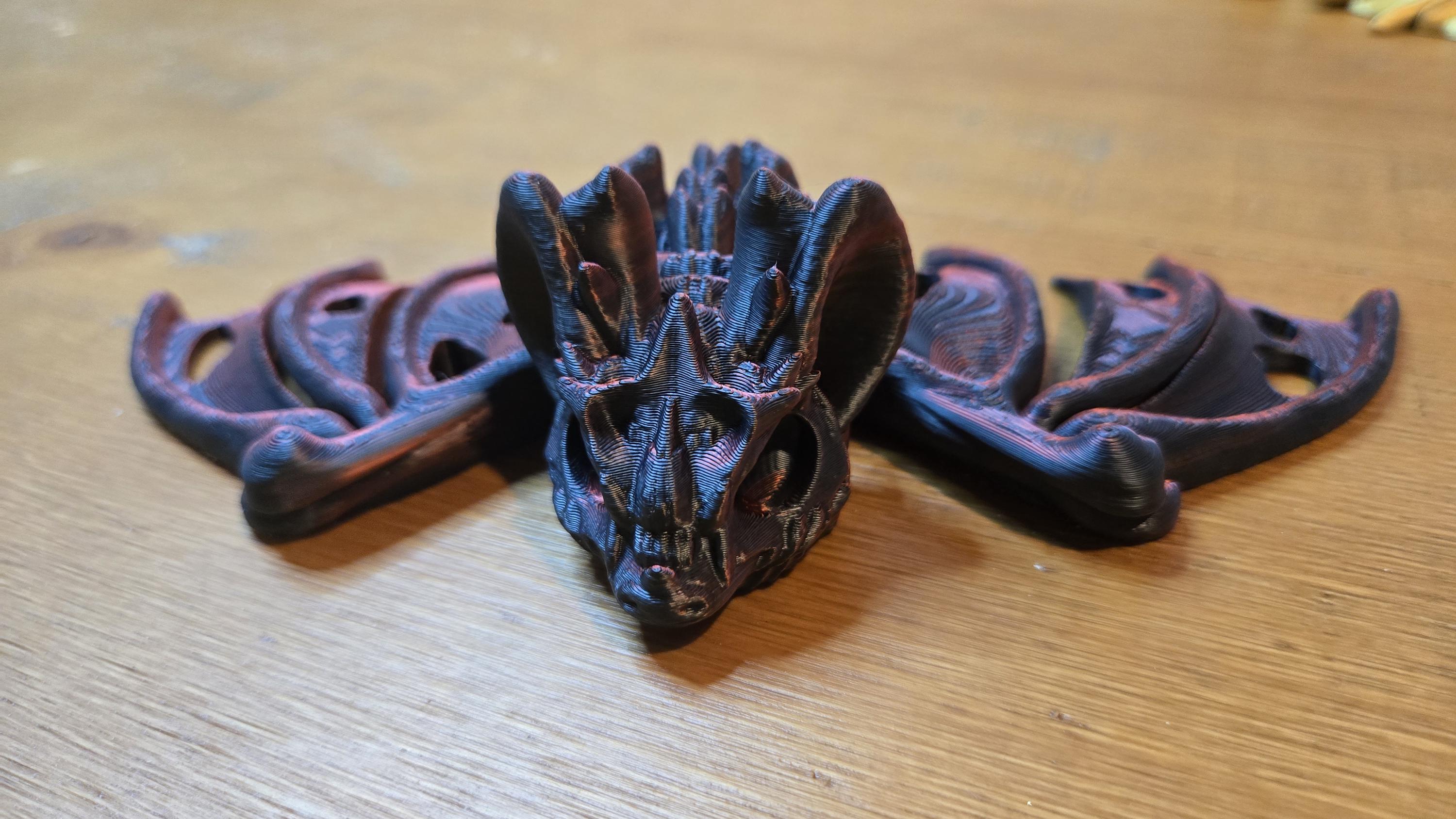 3D printed articulating hollow bat
