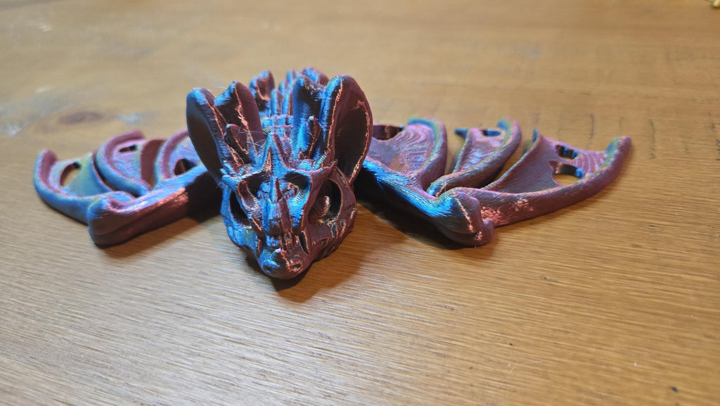 3D printed articulating hollow bat