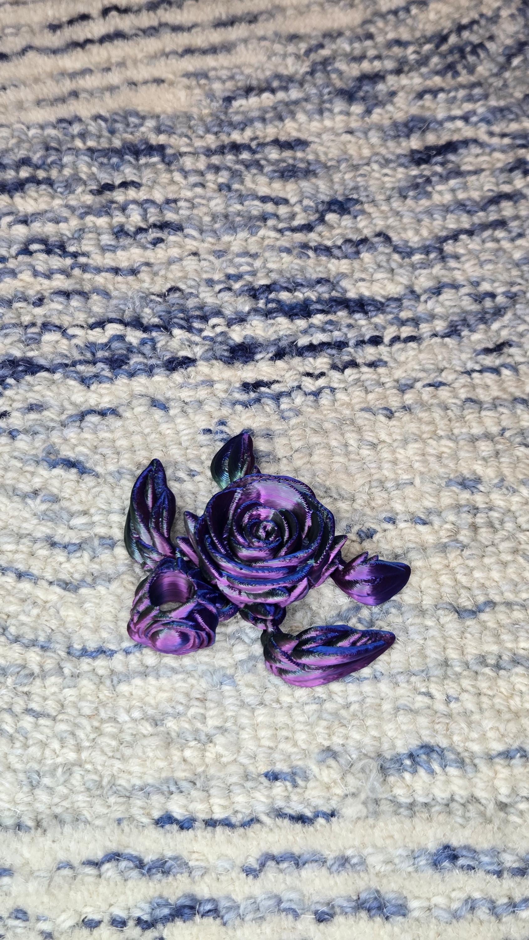 Tumbler straw charm - rose turtle
