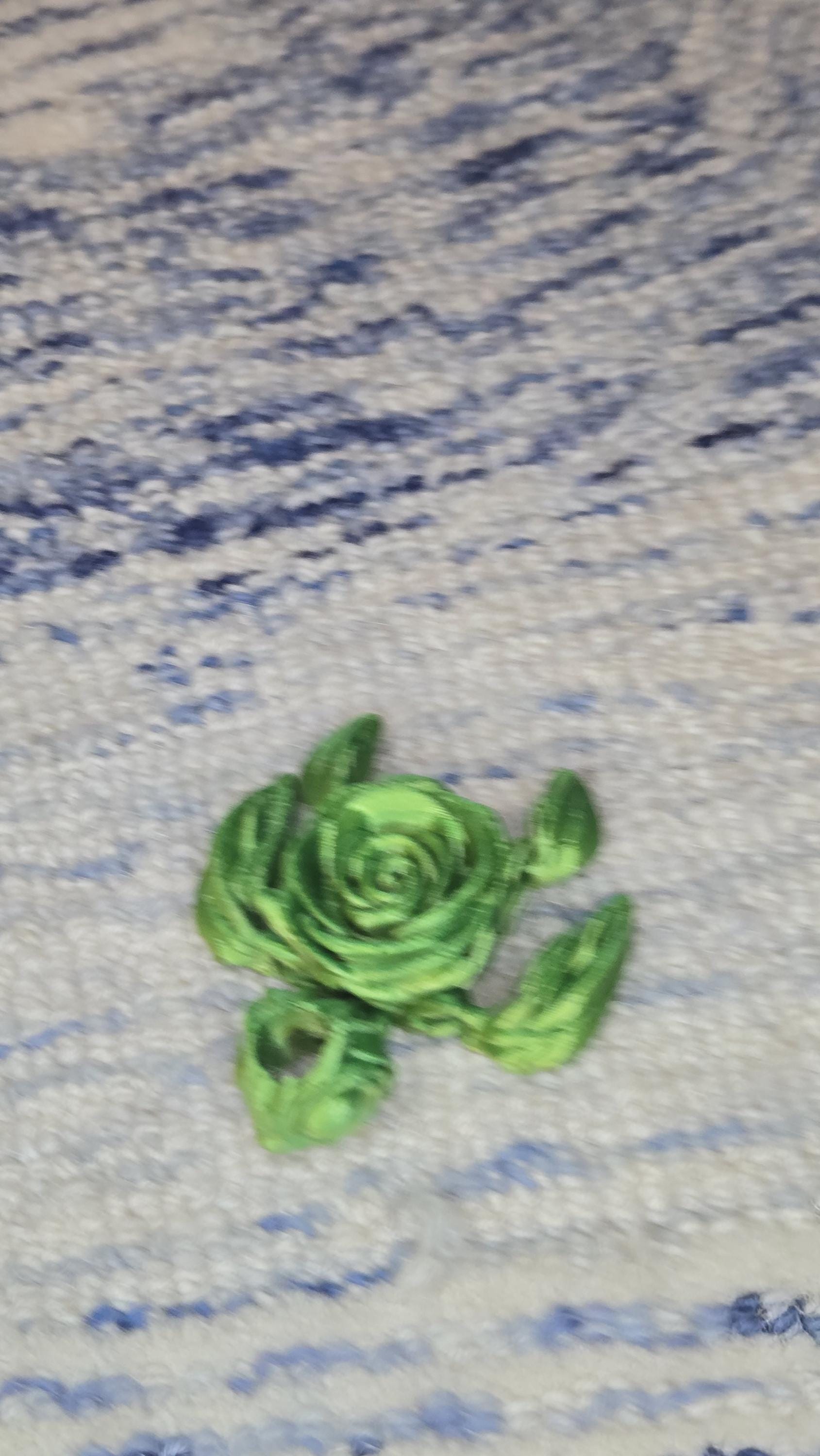 Tumbler straw charm - rose turtle