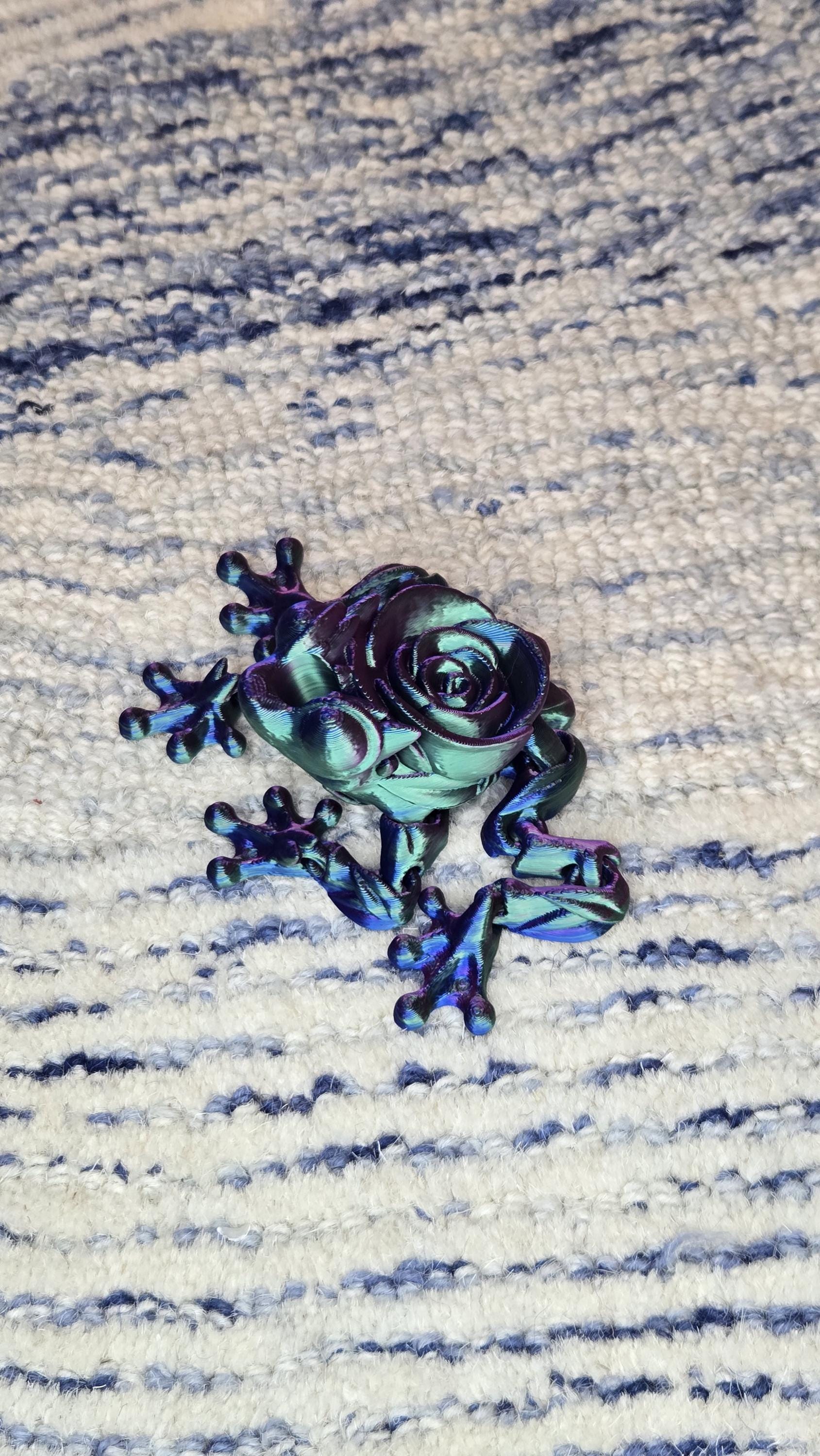 Tumbler straw charm - Rose Frog