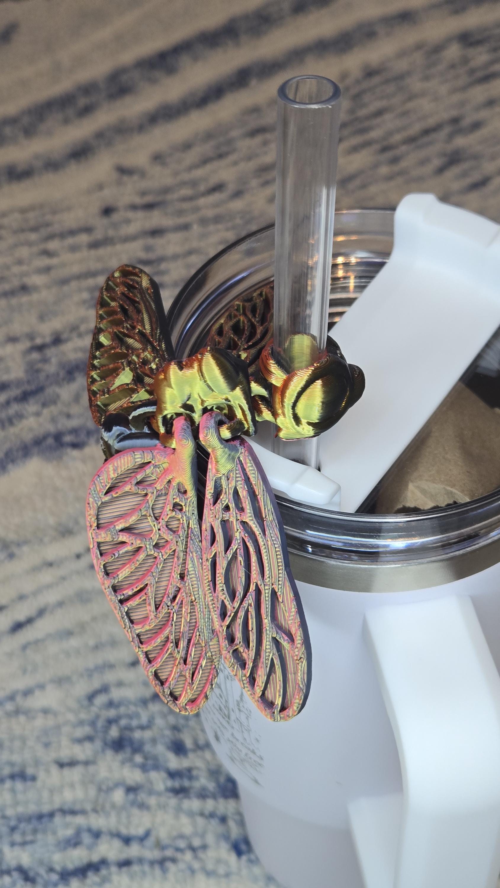 Tumbler Straw charm - Dragonfly