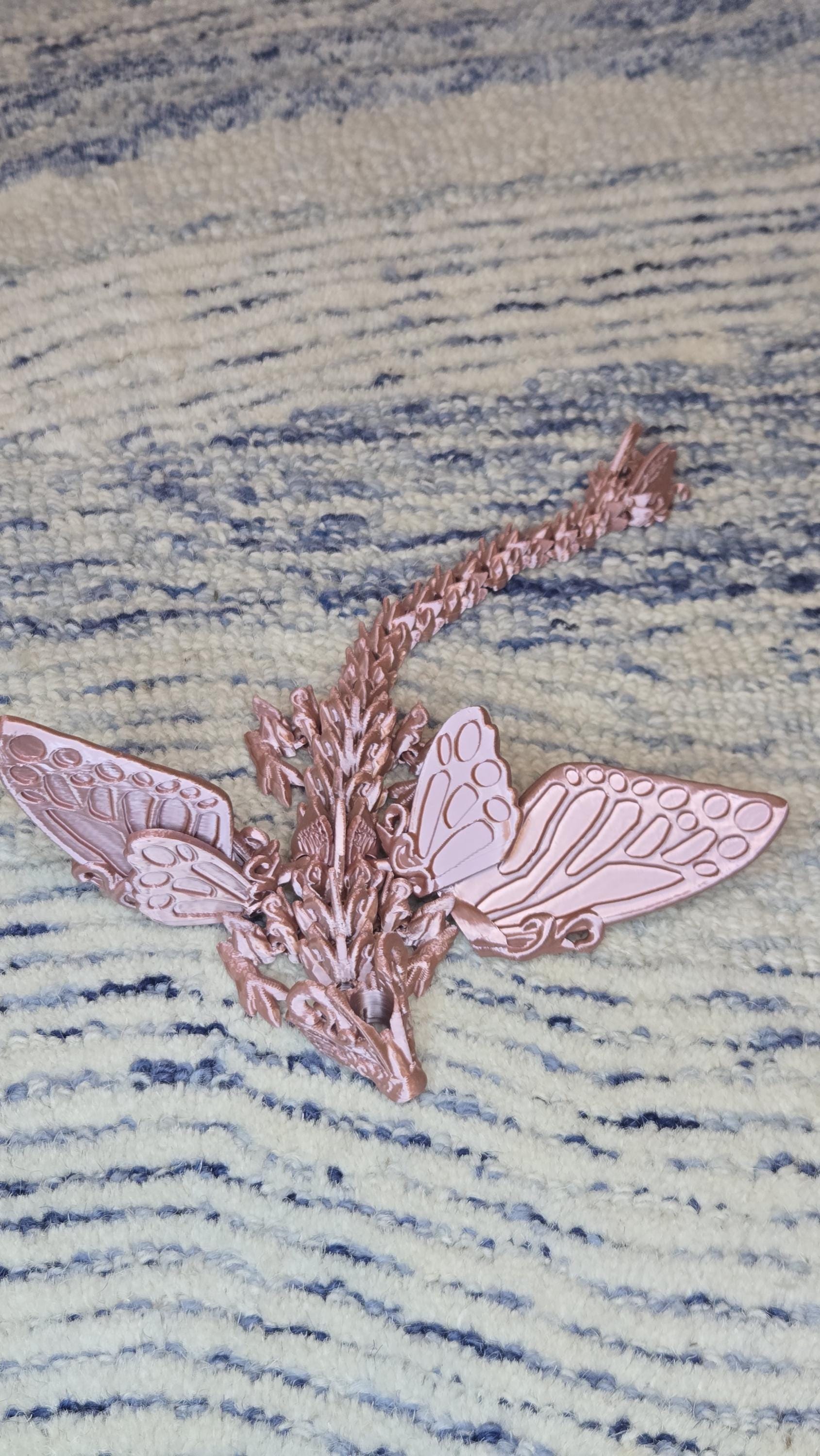 Tumbler straw charm - Butterfly Dragon