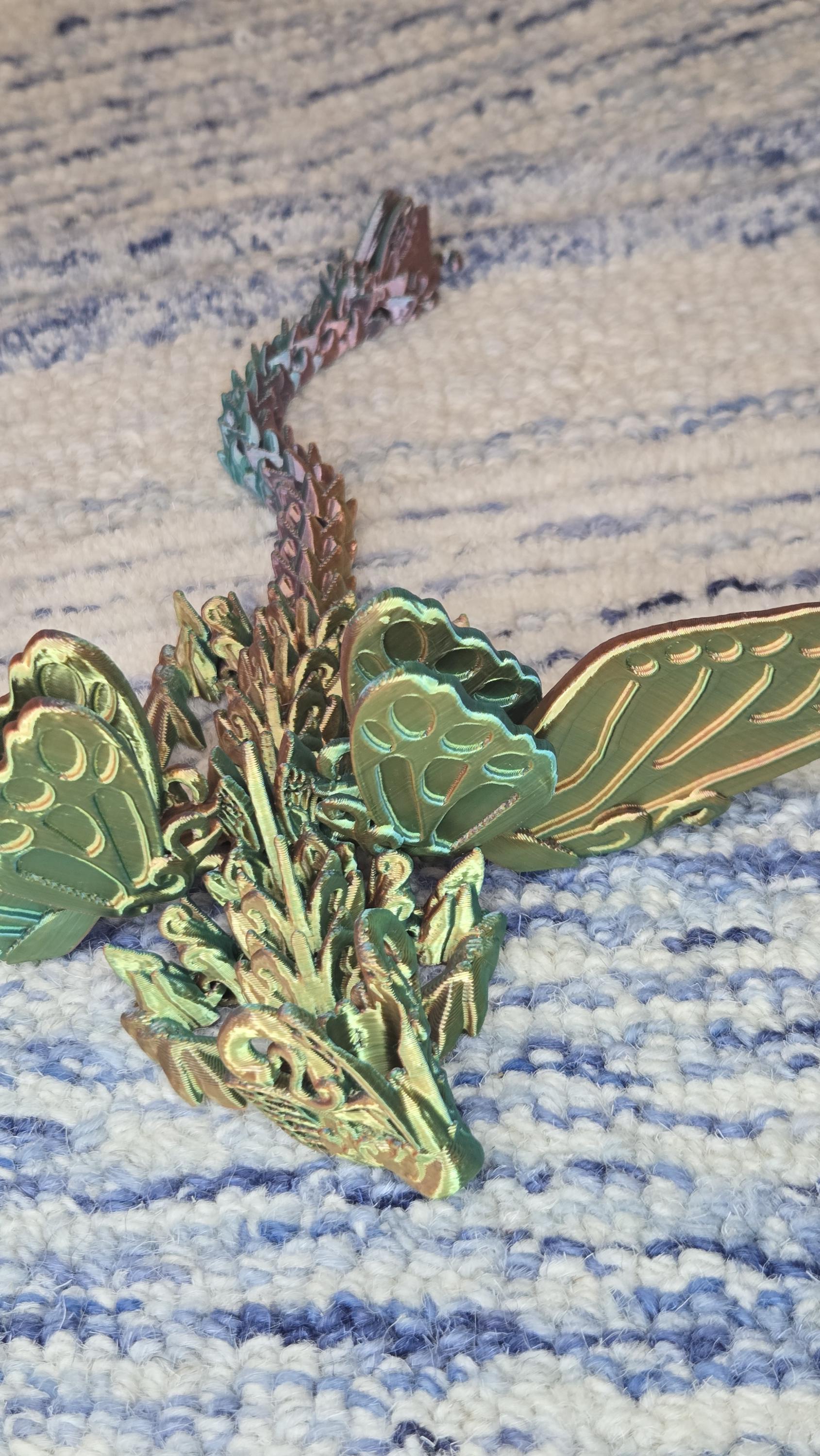 Tumbler straw charm - Butterfly Dragon