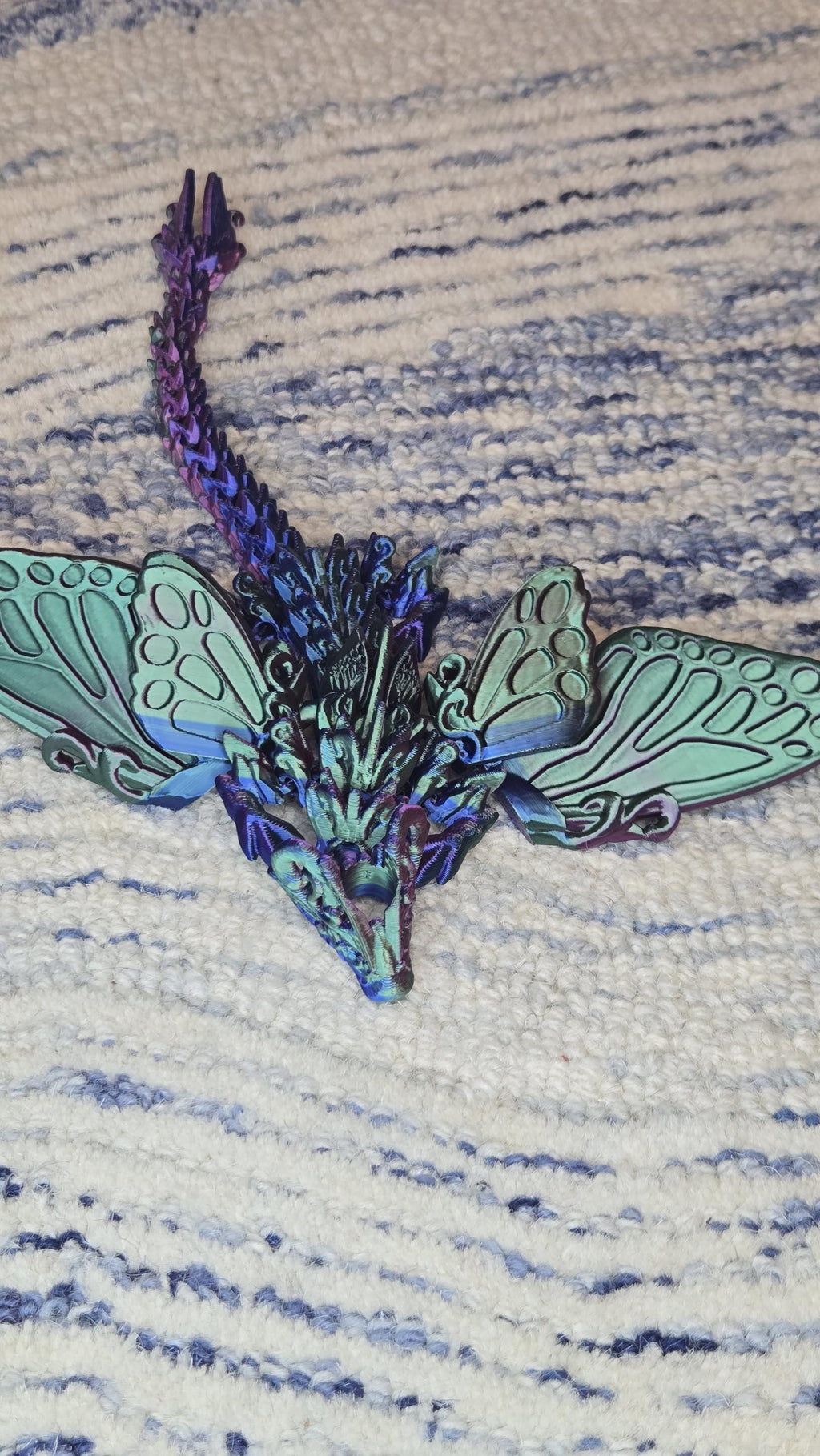 Tumbler straw charm - Butterfly Dragon