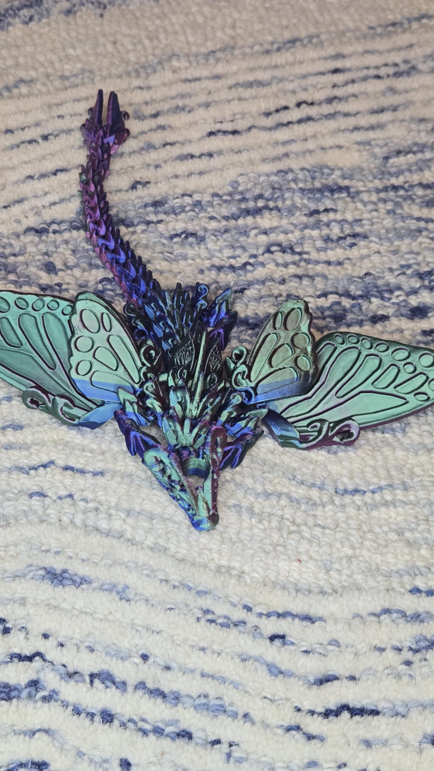 Tumbler straw charm - Butterfly Dragon