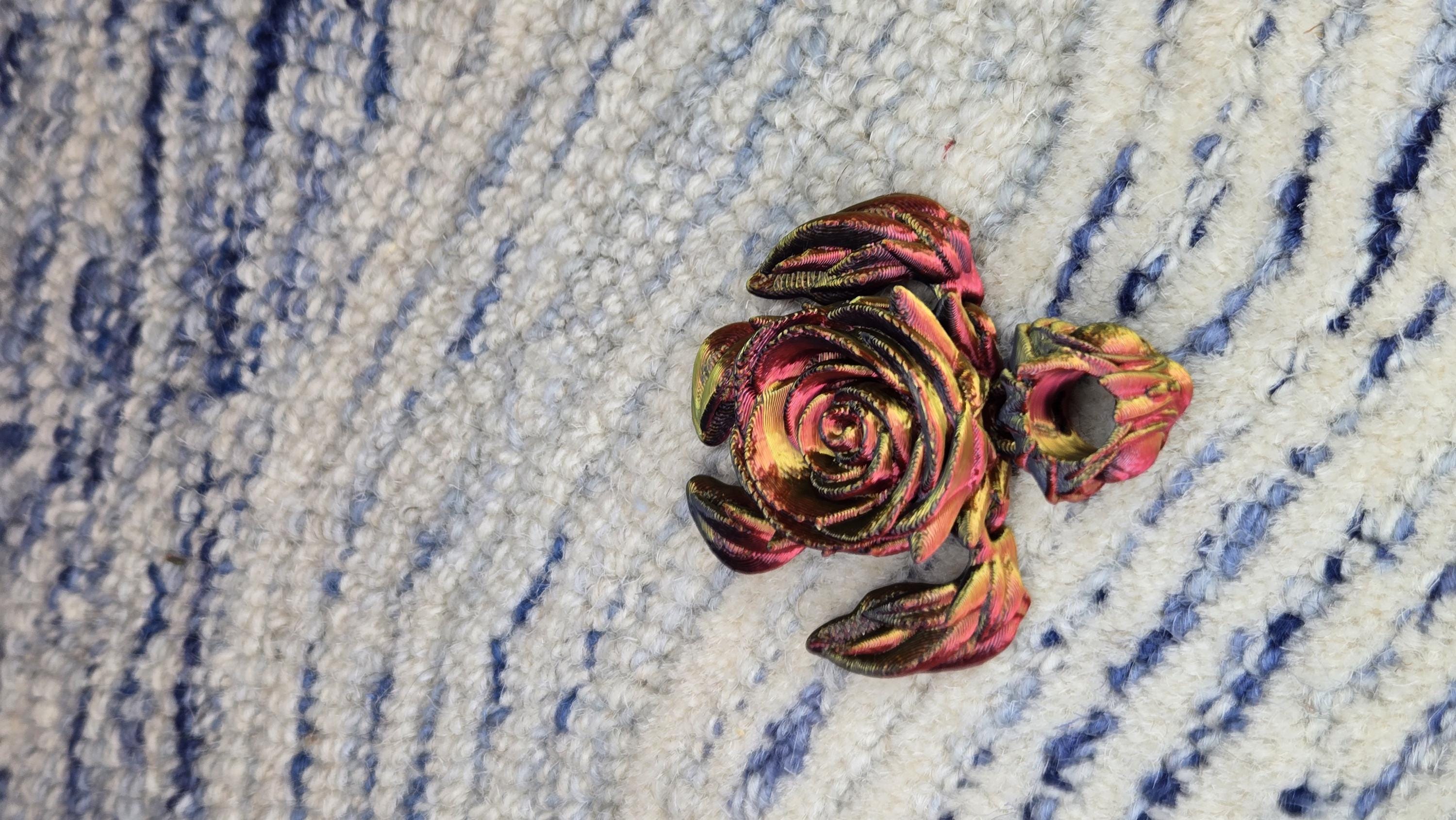 Tumbler straw charm - rose turtle