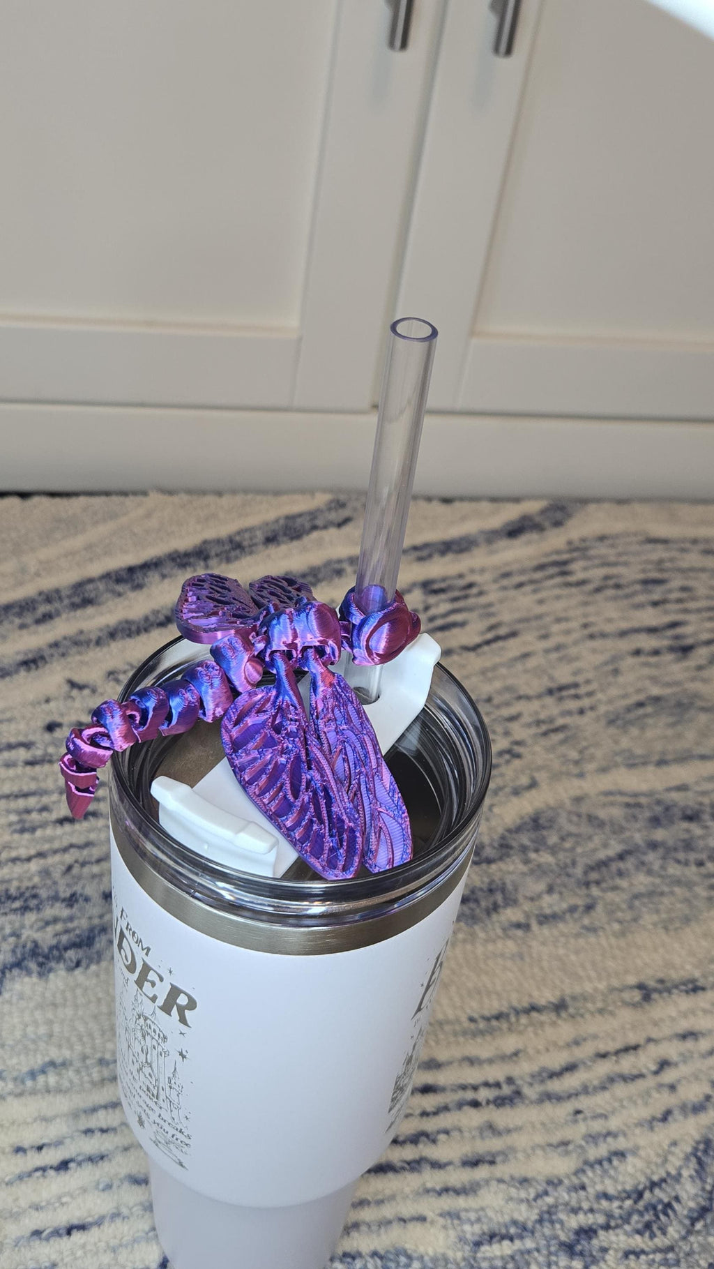 Tumbler Straw charm - Dragonfly