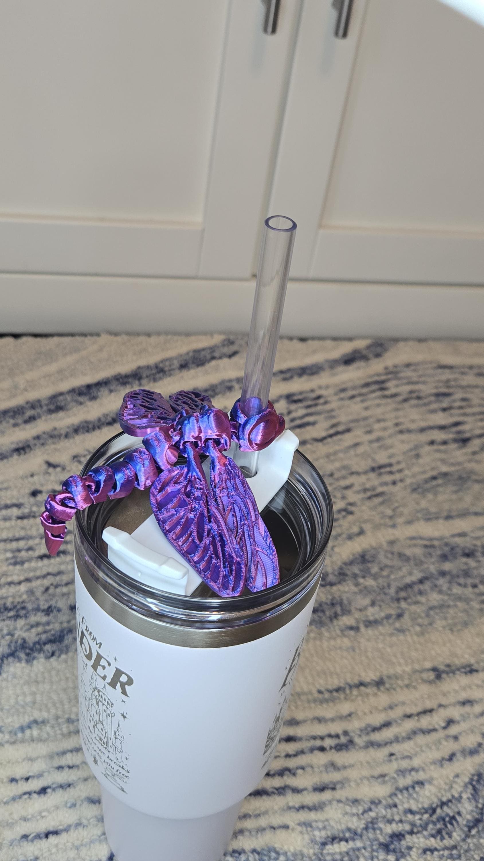 Tumbler Straw charm - Dragonfly