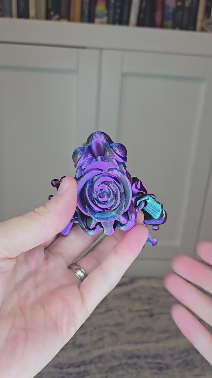 Tumbler straw charm - Rose Frog